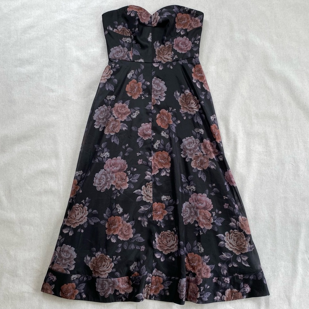 Keepsake Atomic Floral Strapless A-Line Dress Sweetheart - Picture 4 of 13